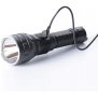 1500 Lumens Tactical Flashlight CREE LED IP68 Waterproof Type-C Rechargeable Long Range Flashlights Torch with 26650 Li-ion Battery