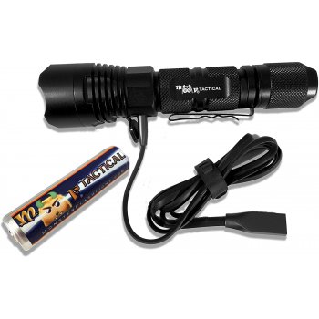 Rechargeable Tactical LED Flashlight Set -1300 Lumen Hi Quality