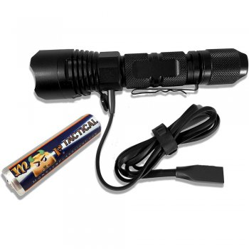 Rechargeable Tactical LED Flashlight Set -1300 Lumen Hi Quality Rechargeable Tactical LED Flashlight Set -1300 Lumen Hi Quality