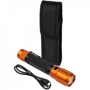 Rechargeable 2-Color LED Flashlight, Holster, Spotlight, Floodlight, Red LED, 1000 Lumens Rechargeable 2-Color LED Flashlight, Holster, Spotlight, Floodlight, Red LED, 1000 Lumens