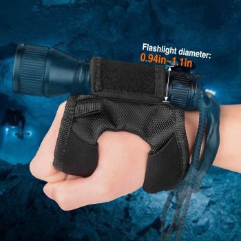 Diving Flashlight Glove Hands-Free Flashlight Holder Universal Adjustable Wrist Strap Scuba Dive Lights Accessories