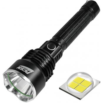 Powerful Flashlight Rechargeable Waterproof Searchlight with P50 LED Brightest 6000 Lumen Tactical Flashlight Super Bright Torch Best for Hiking Hunting Camping Outdoor Sport( Include 26650 Battery)
